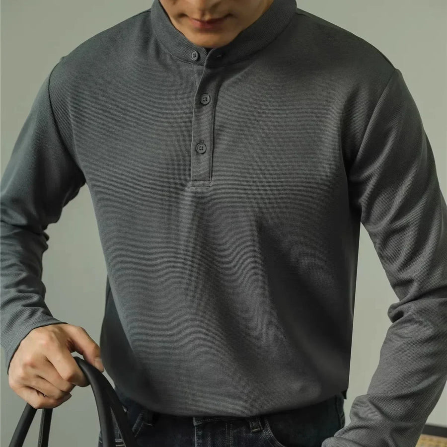 JORG Langarmshirt mit Stehkragen