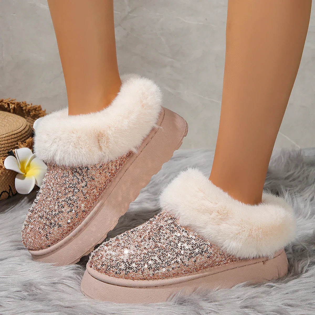 Shayla:  Bequeme und lockere Winter-Shorts