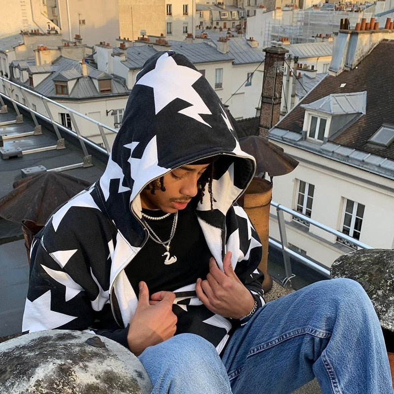 Einzigartiger Oversize Kapuzenpullover von Fudus