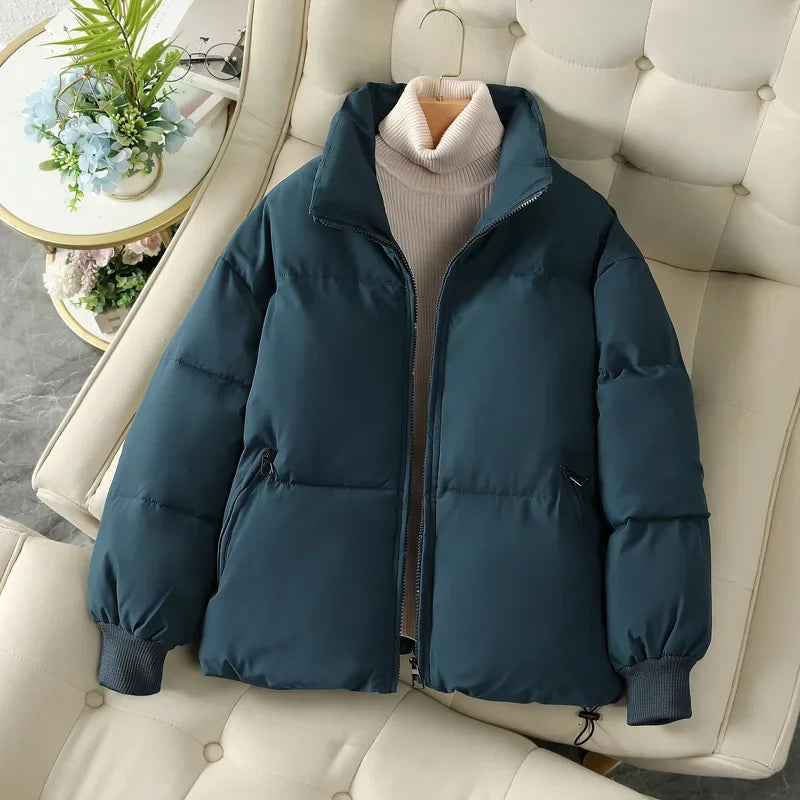 ModeGeist | Herbst/Winter Stehkragen Pufferjacke