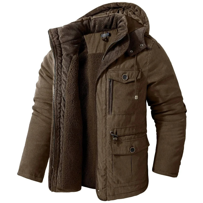 KAI – Gepolsterte Jacke mit Sherpa-Futter
