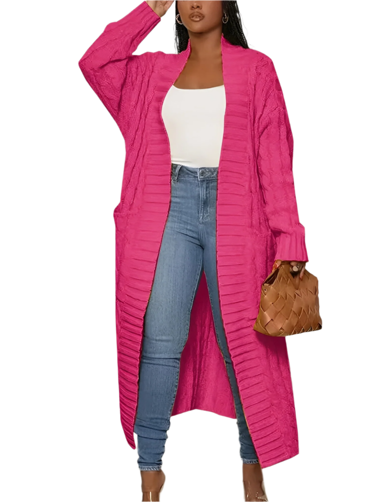 ModeGeist | Gestickte Lange Damenjacke