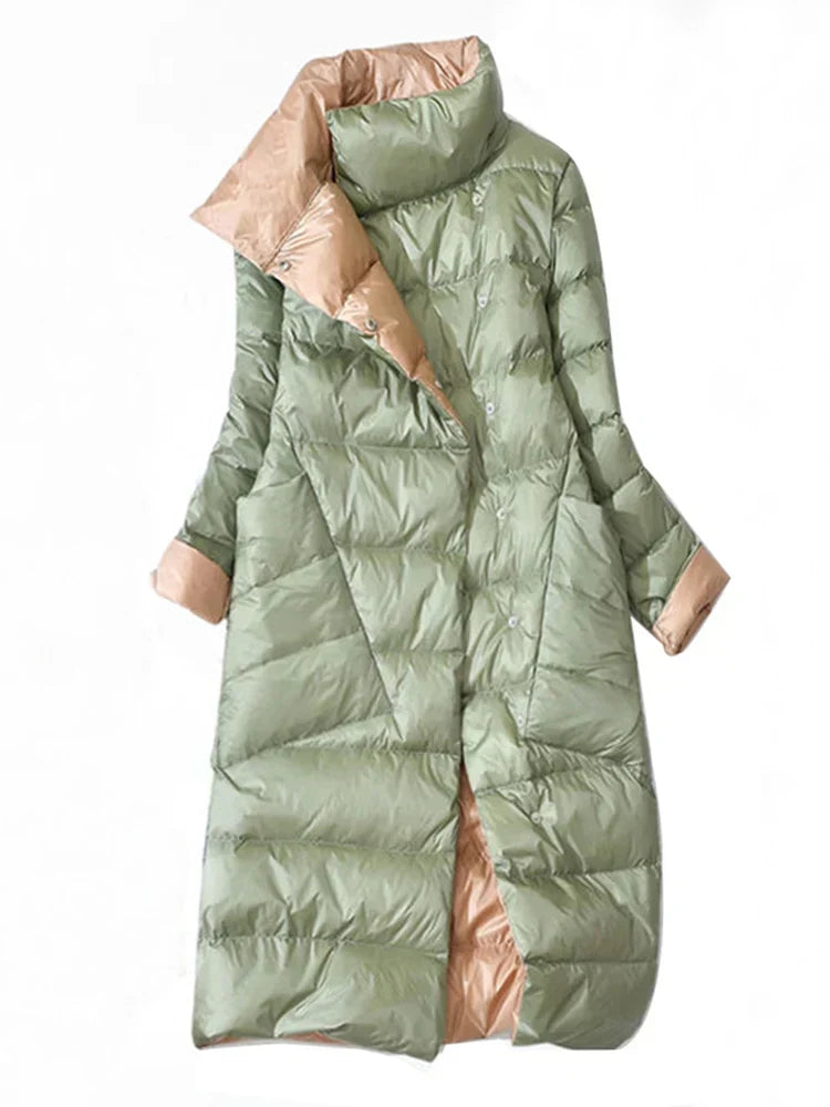 ModeGeist | Lange Karierte mit Taschen für Damen Ideal für Den Winter