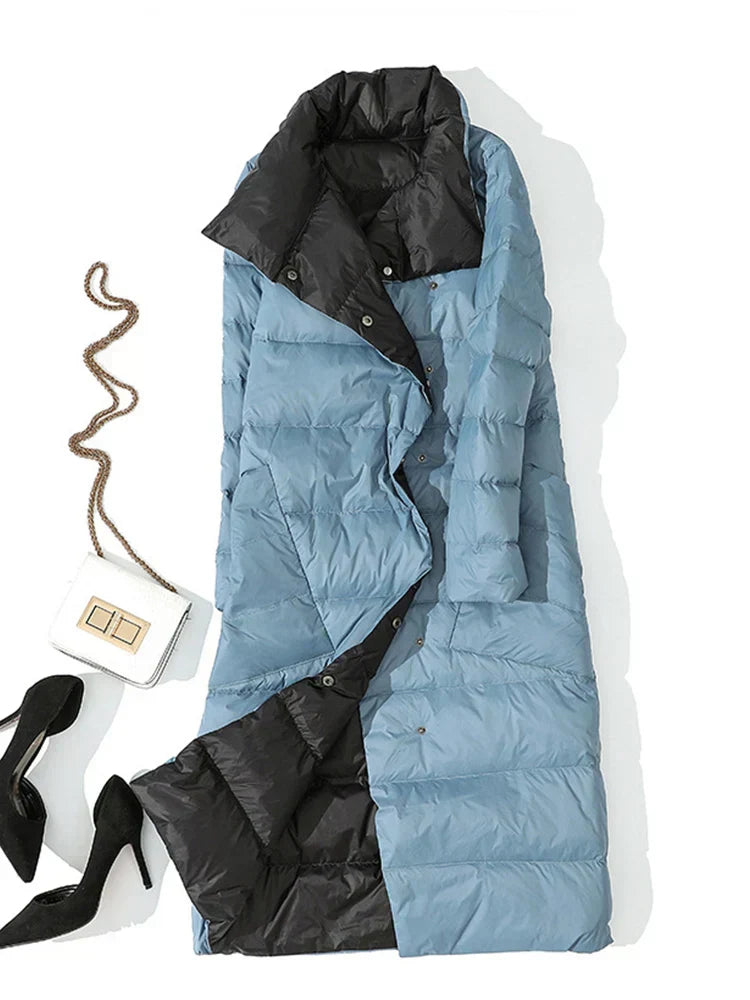 ModeGeist | Lange Karierte mit Taschen für Damen Ideal für Den Winter