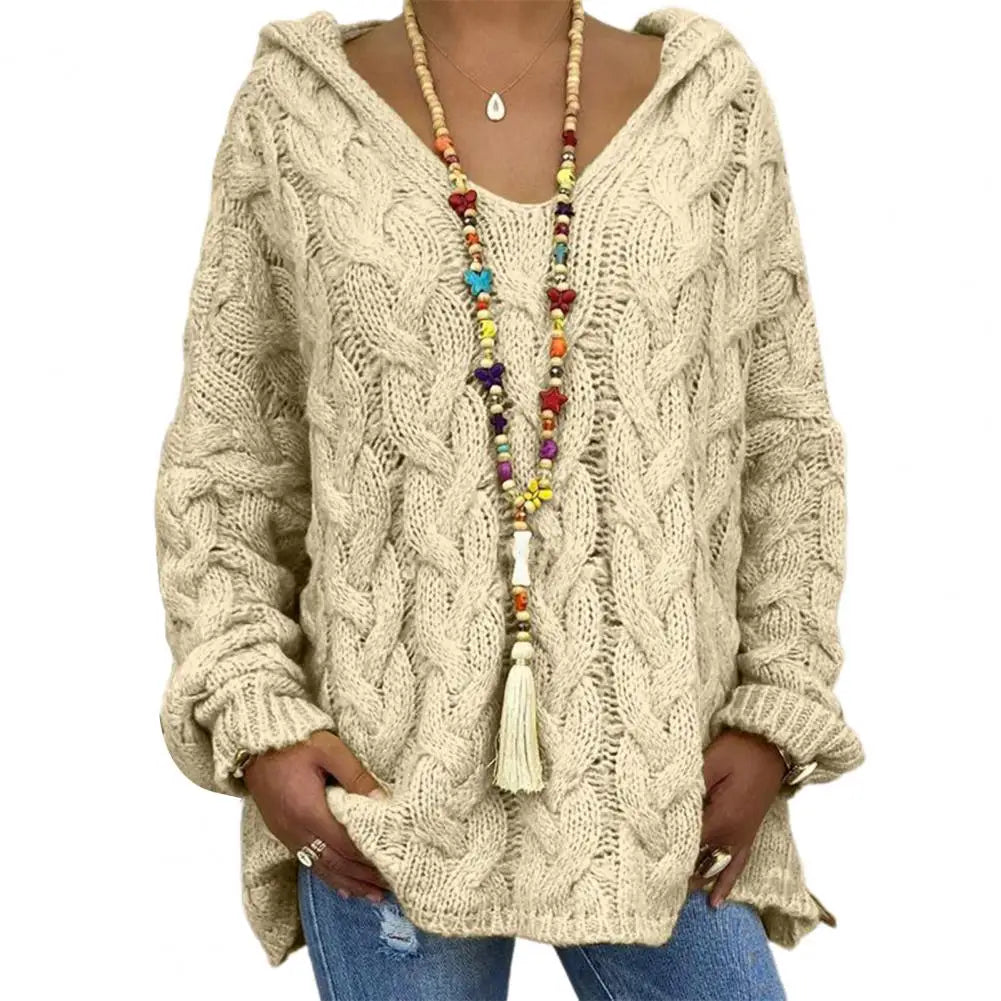 ModeGeist | Oversize Kabelstrickpullover Kabelstrick Weich und Lässig
