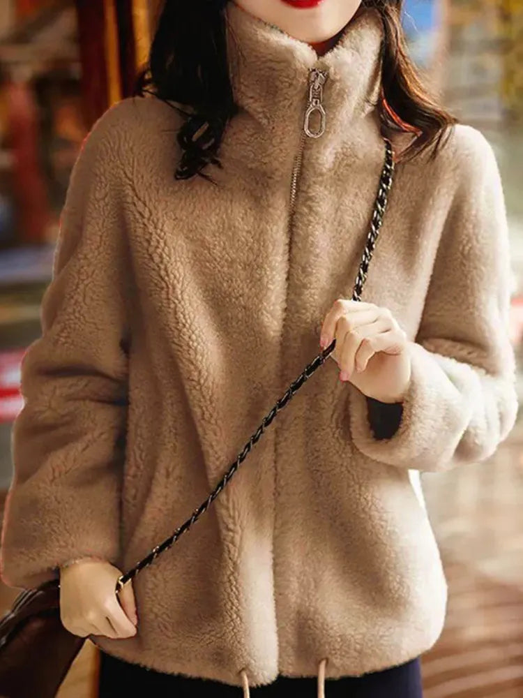 ModeGeist | Wende-Steppjacke mit Rollkragen für Damen