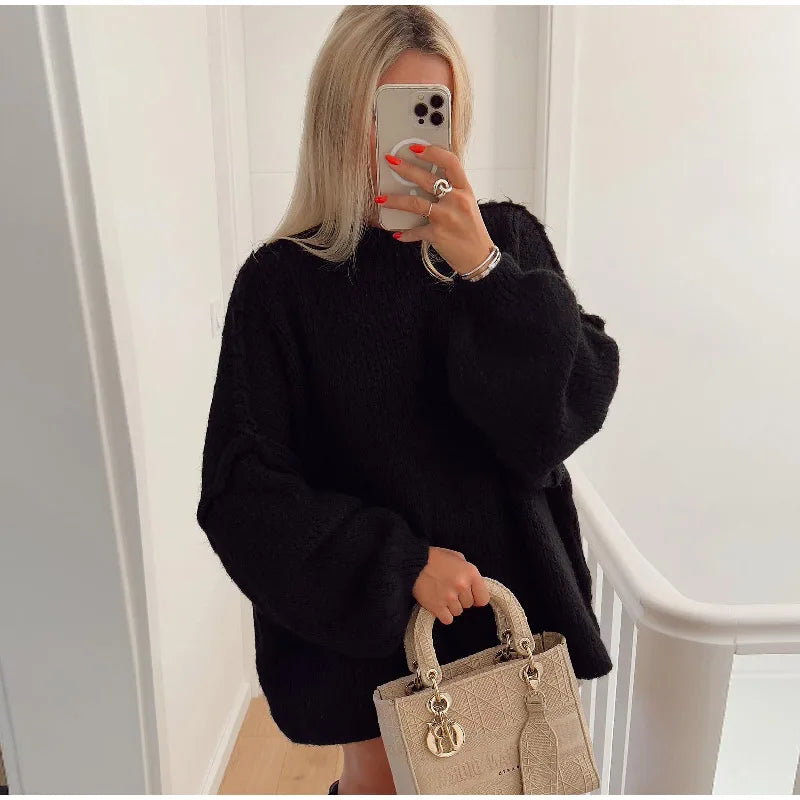 ModeGeist | Weicher Oversized Strickpullover Für Damen