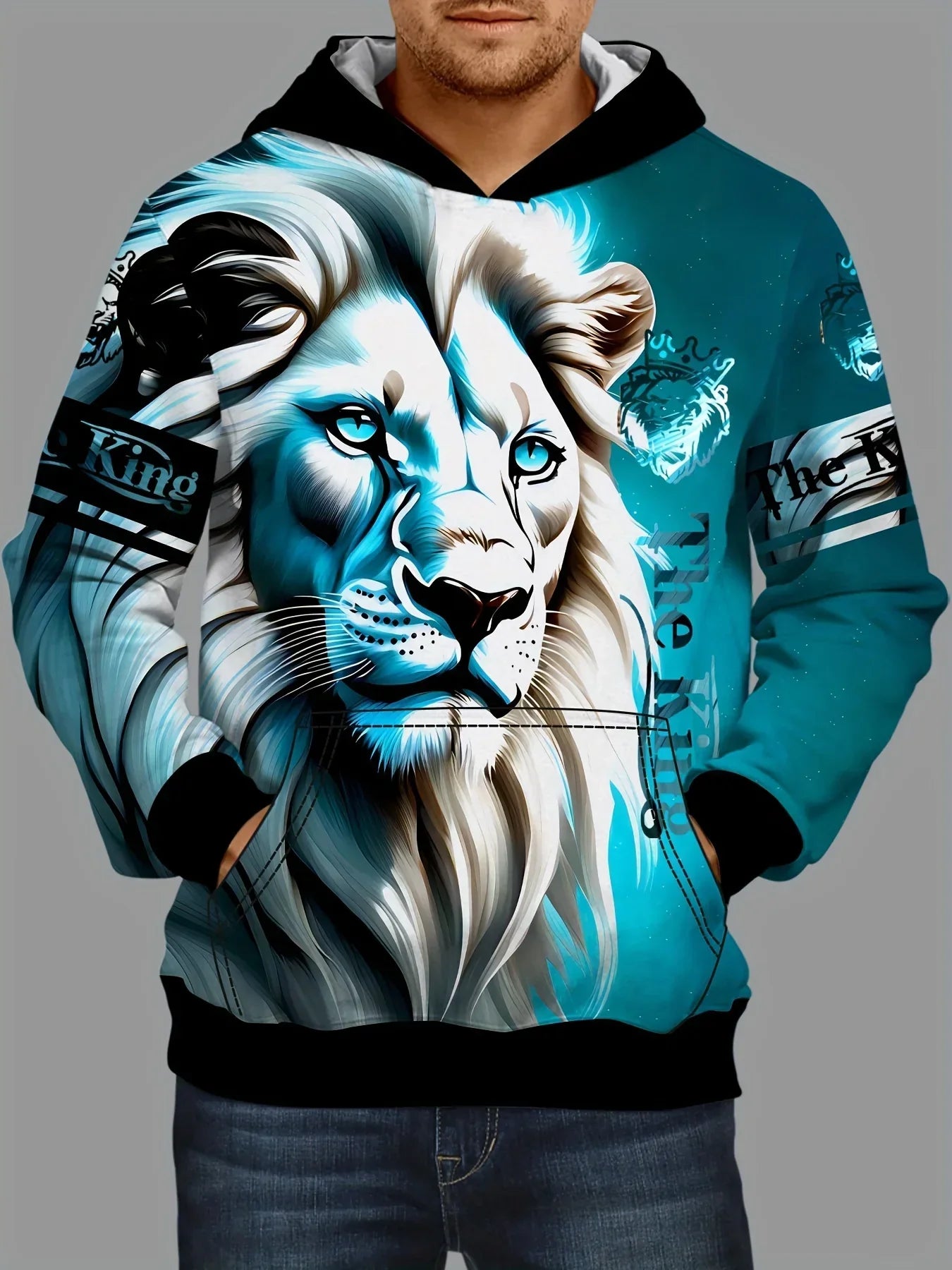 Herren-Hoodie mit 3D-Druck - Aiden