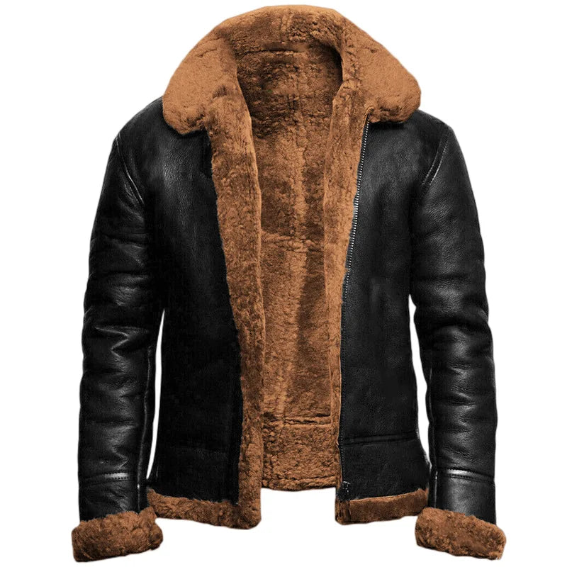 Rene™ - Modern Leather and Wool Jacket