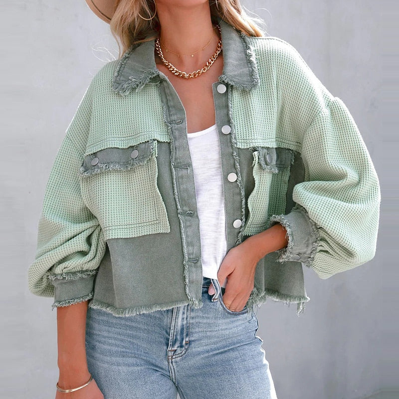 ModeGeist | Jacke mit Puffärmeln für Damen
