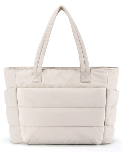 HELEN – Gepolsterte Handtasche mit langen Henkeln
