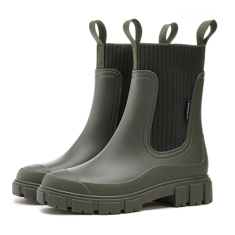 ModeGeist | Wasserdichte Stiefeletten mit Chunky Sohle