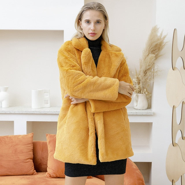 ModeGeist | Midikleid mit Fleece-Futter für Frauen Ideal für Den Herbst und Den Winter