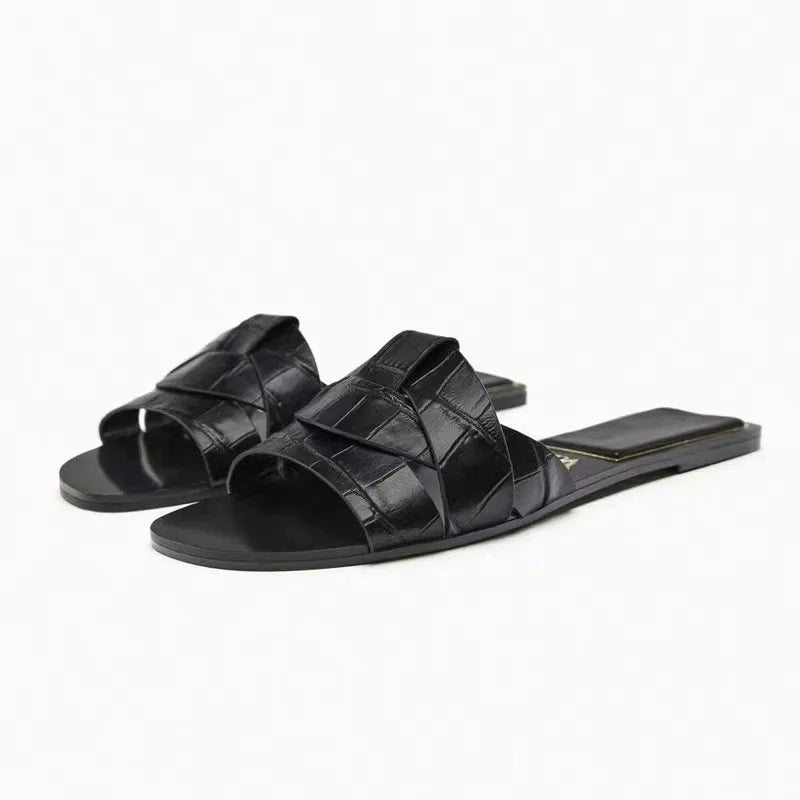 MODEGEIST Damen Pantoletten Gepolstert Fußgewölbe-Stütze Slip-On