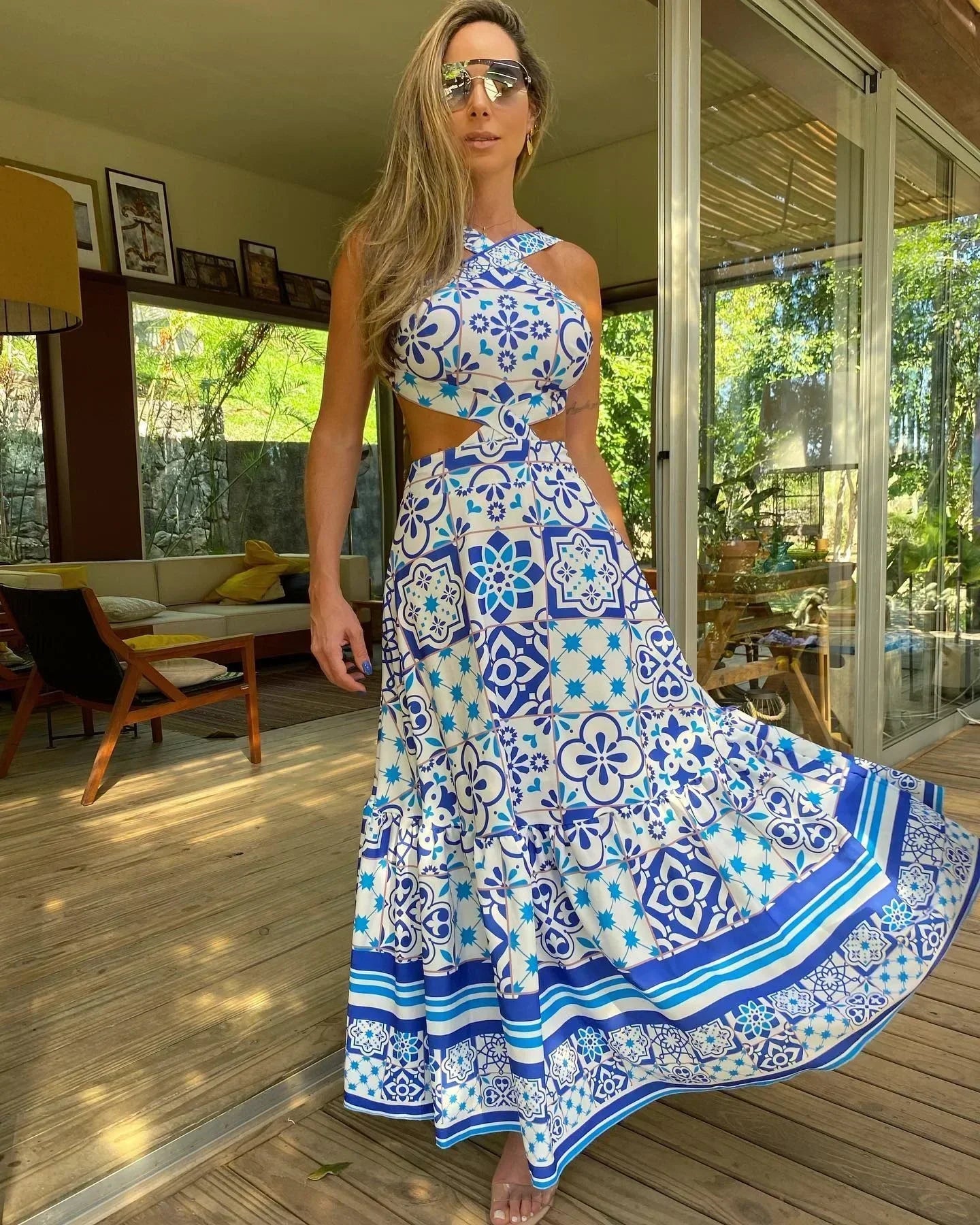 Boho-Druckkleid Lisa