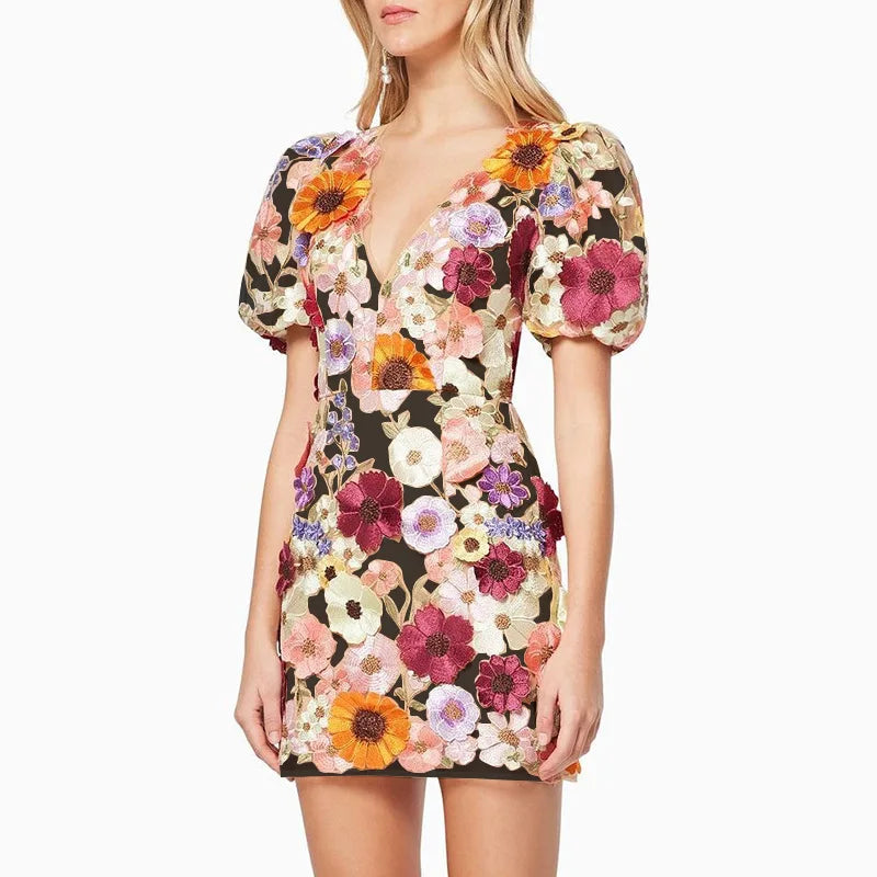 Kurzes Sofia®-Kleid mit Blumenmuster