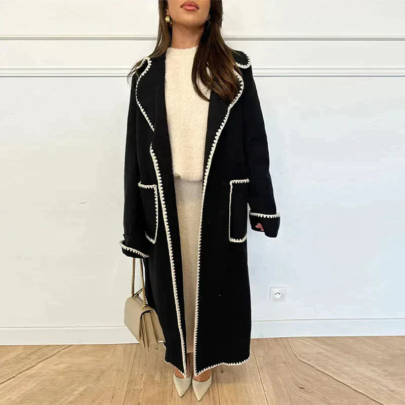 ModeGeist | Kuscheliger Langer Damen-Trenchcoat