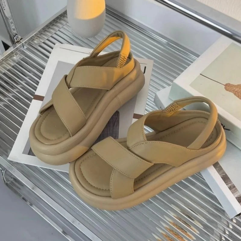MODEGEIST Damen Orthopädische Keilsandalen Fußgewölbestütze Komfort