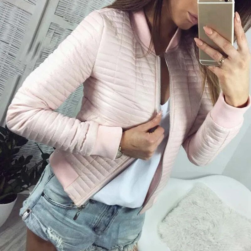 ModeGeist | Damen Steppfliegerjacke