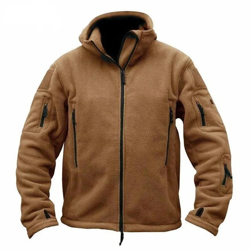 ModeGeist | Taktische Fleecejacke mit Kapuze Polyester Wärme und Funktionalität