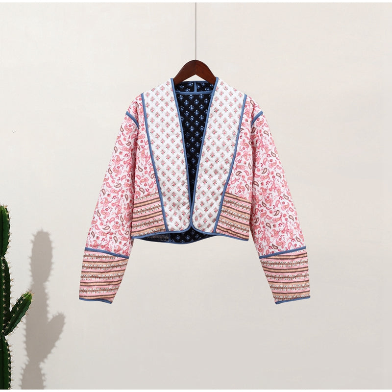 ModeGeist | Damenjacke mit Blumenmuster