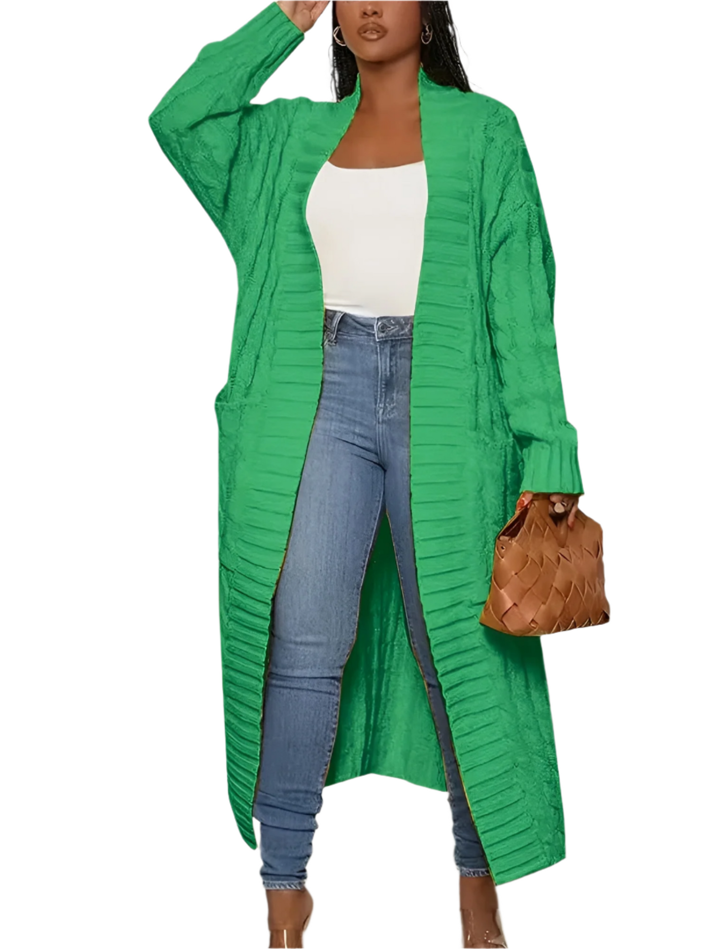 ModeGeist | Gestickte Lange Damenjacke