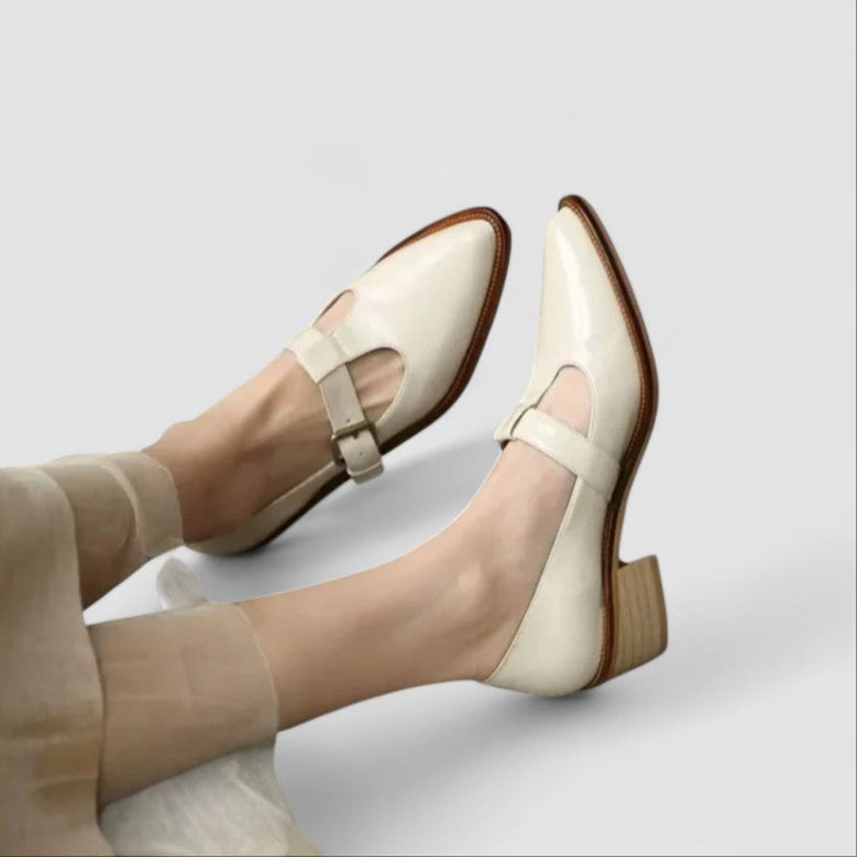 MODEGEIST Damen Klassische Pumps Elegant Beige Komfort