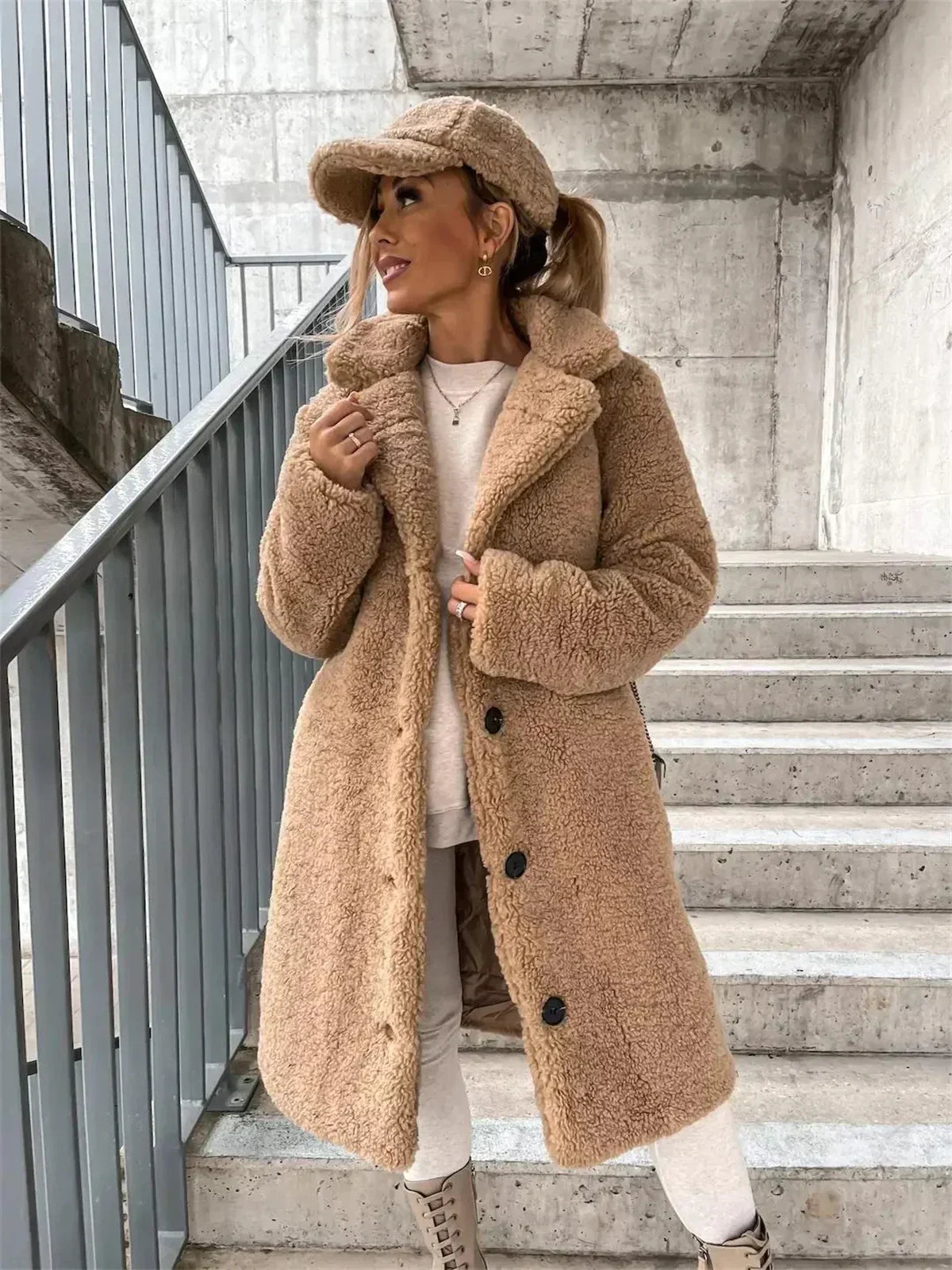 ModeGeist | Damen-Strickjacke, lang & modisch