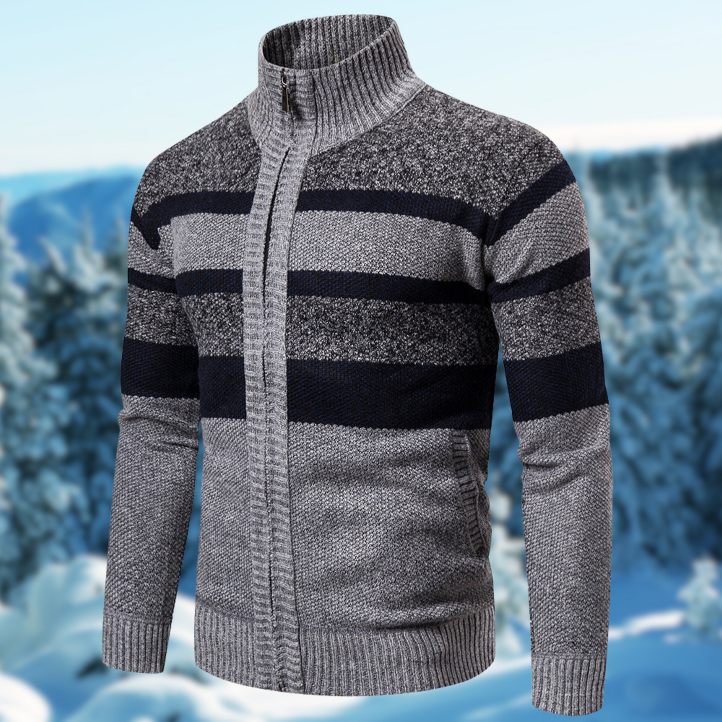 ModeGeist | Herren Gestreifter Pullover