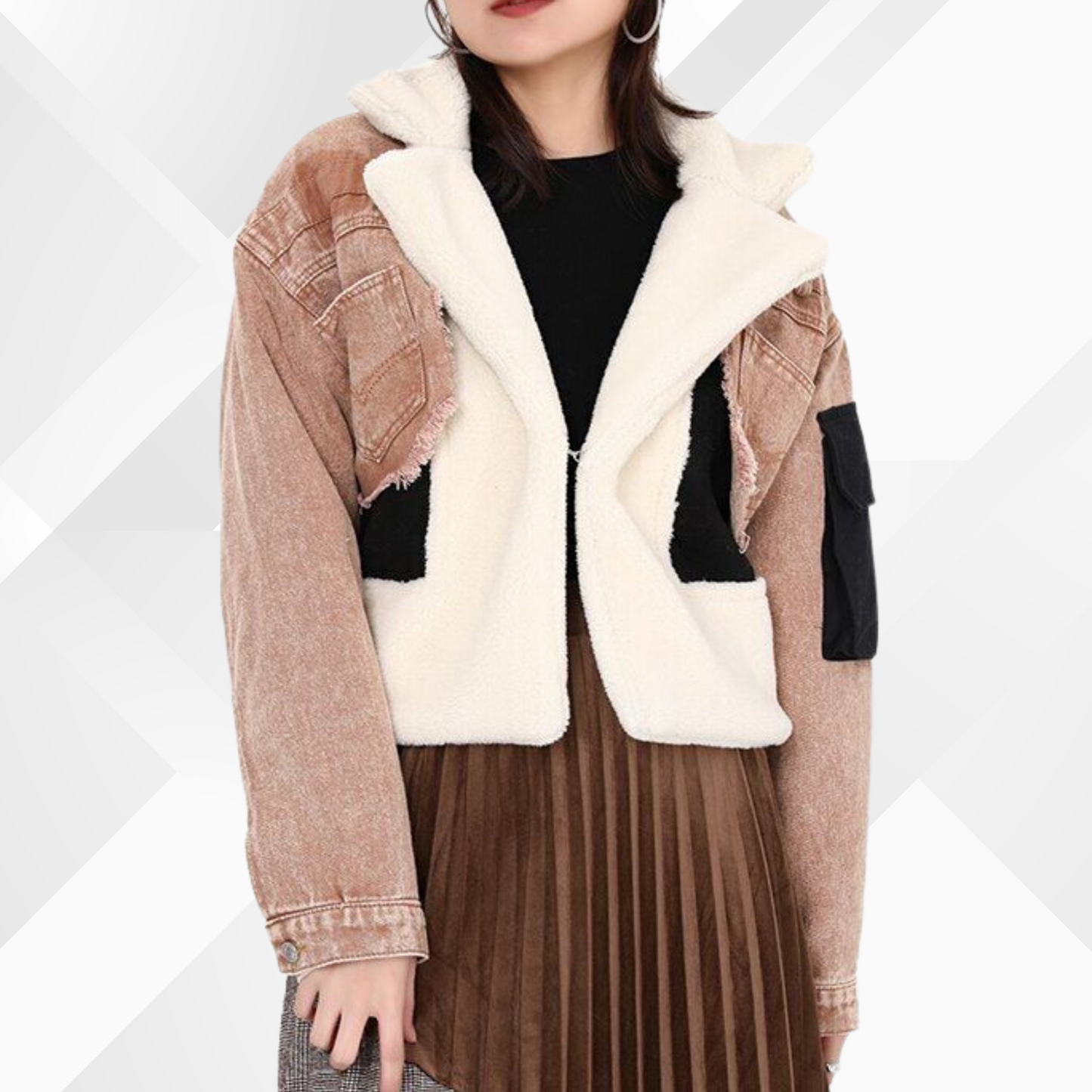 ModeGeist | Baumwoll Patchwork Jacke