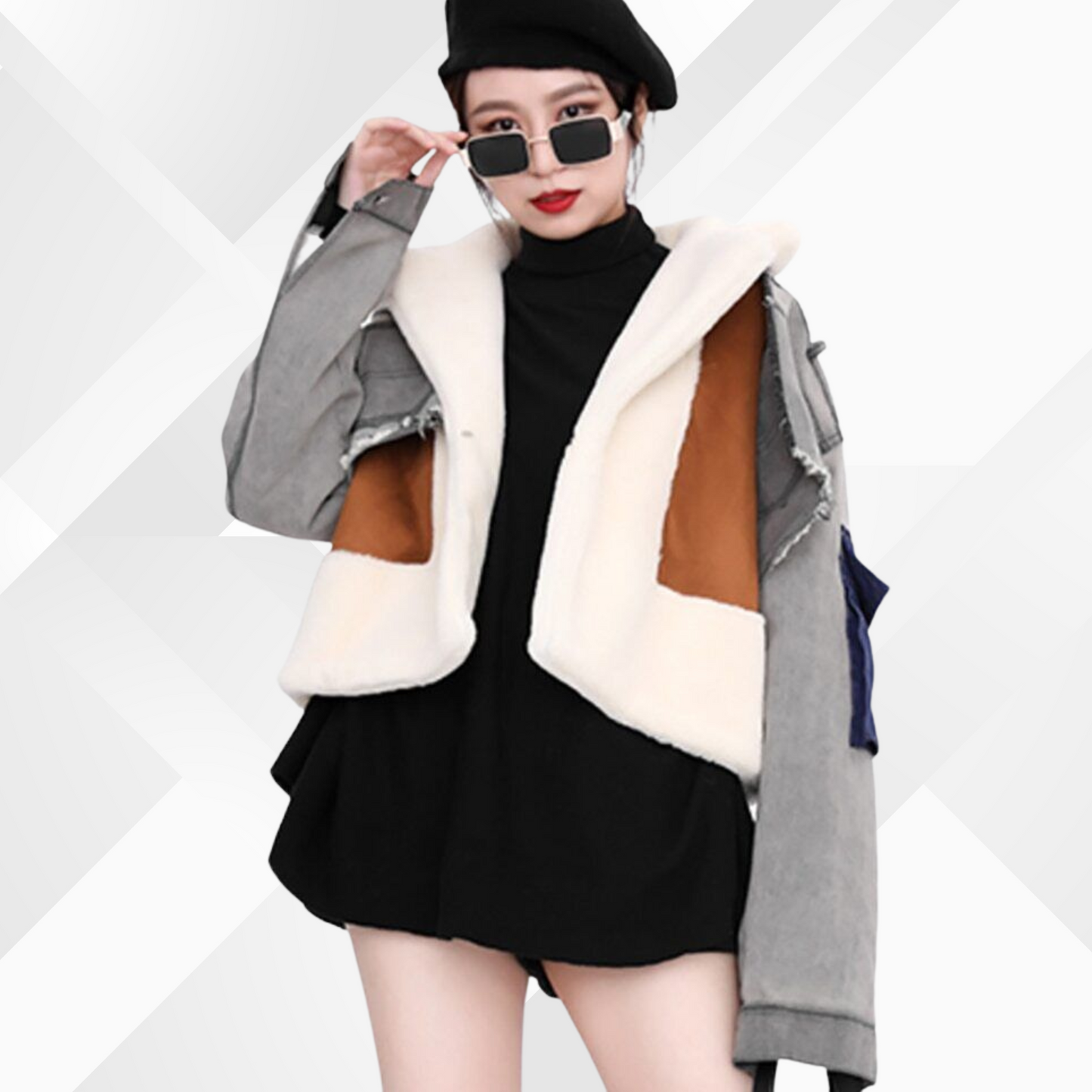 ModeGeist | Baumwoll Patchwork Jacke