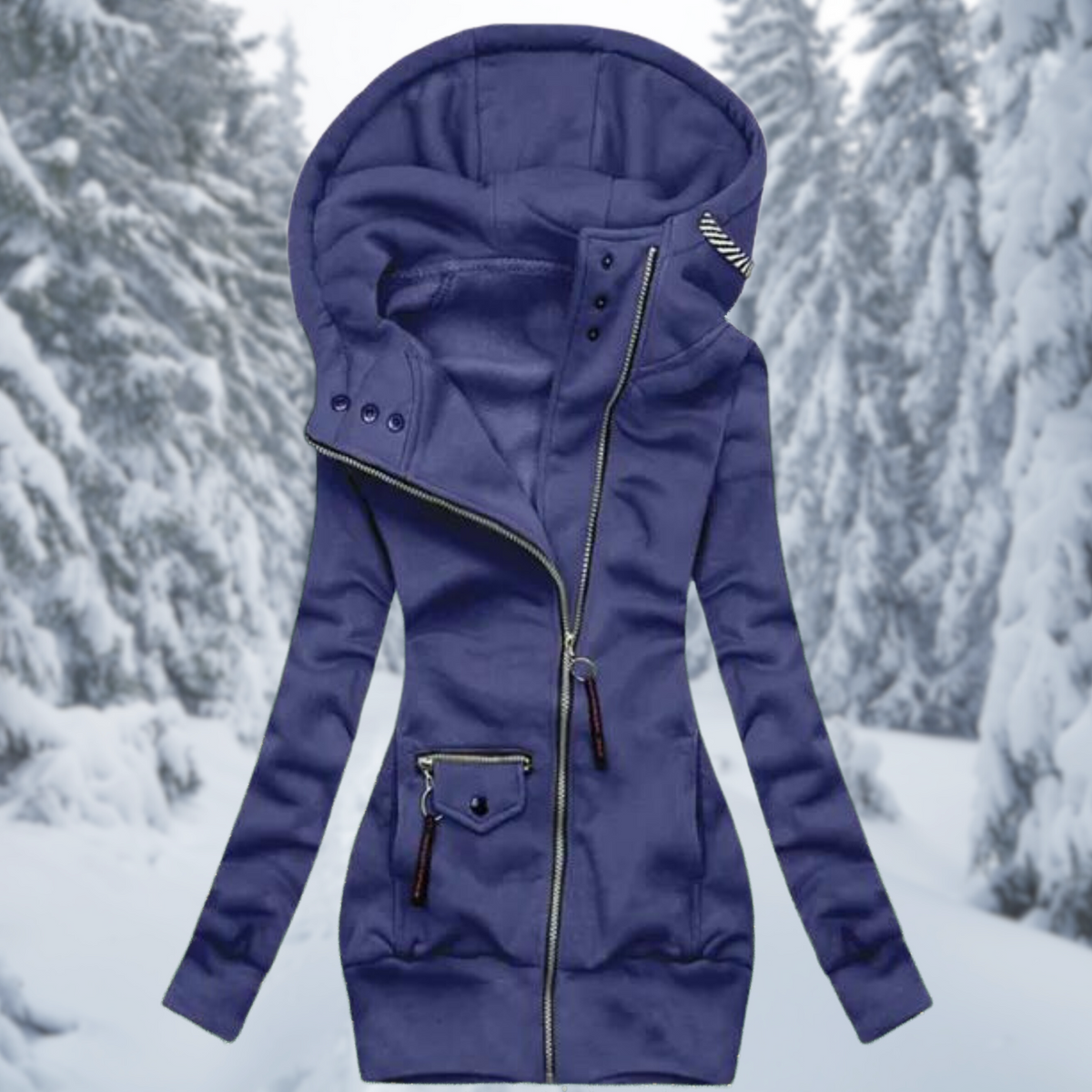 Wasserdichte Übergangsjacke mit Kapuze für Damen – Iris