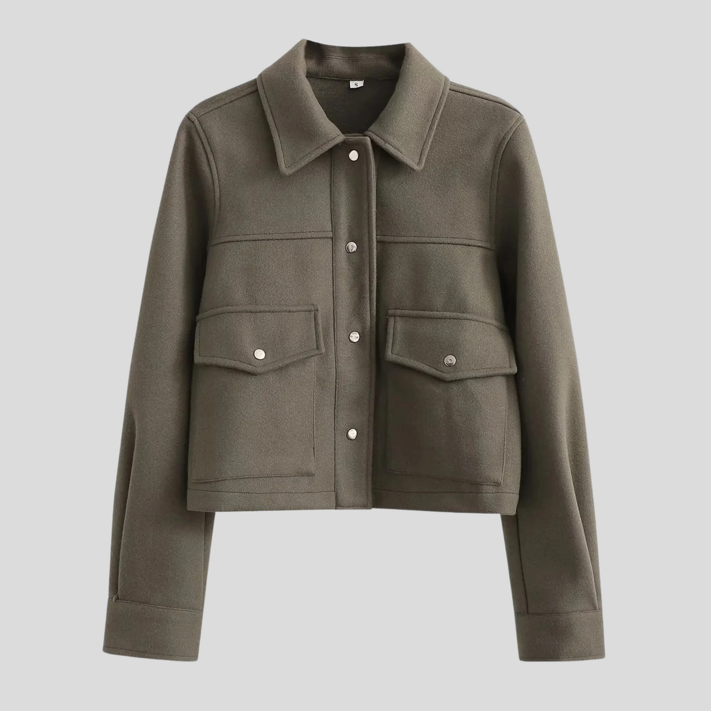 ModeGeist | Damen Button Langarmmantel