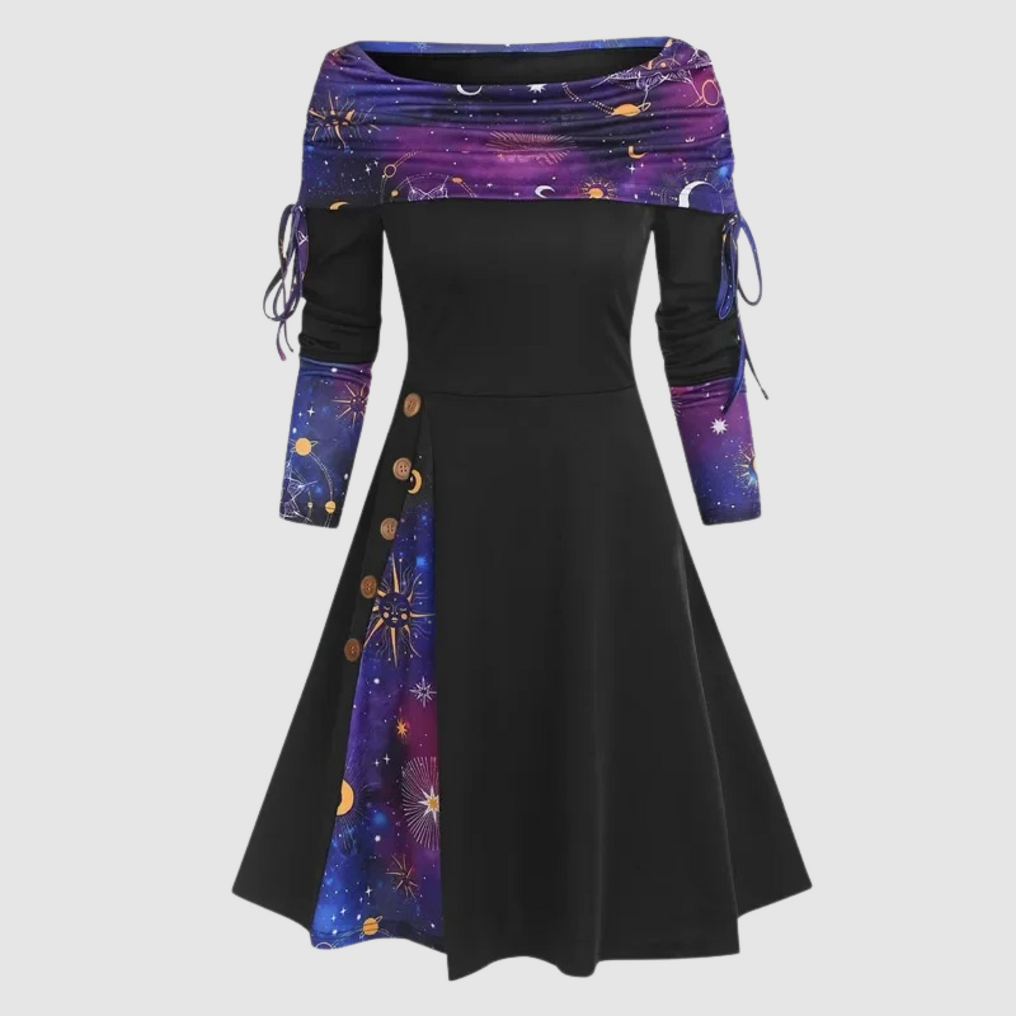 ModeGeist | Off Shoulder Langarm Winterkleid