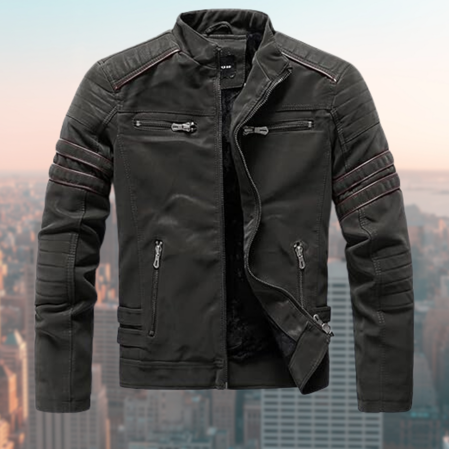Calvin Lederjacke
