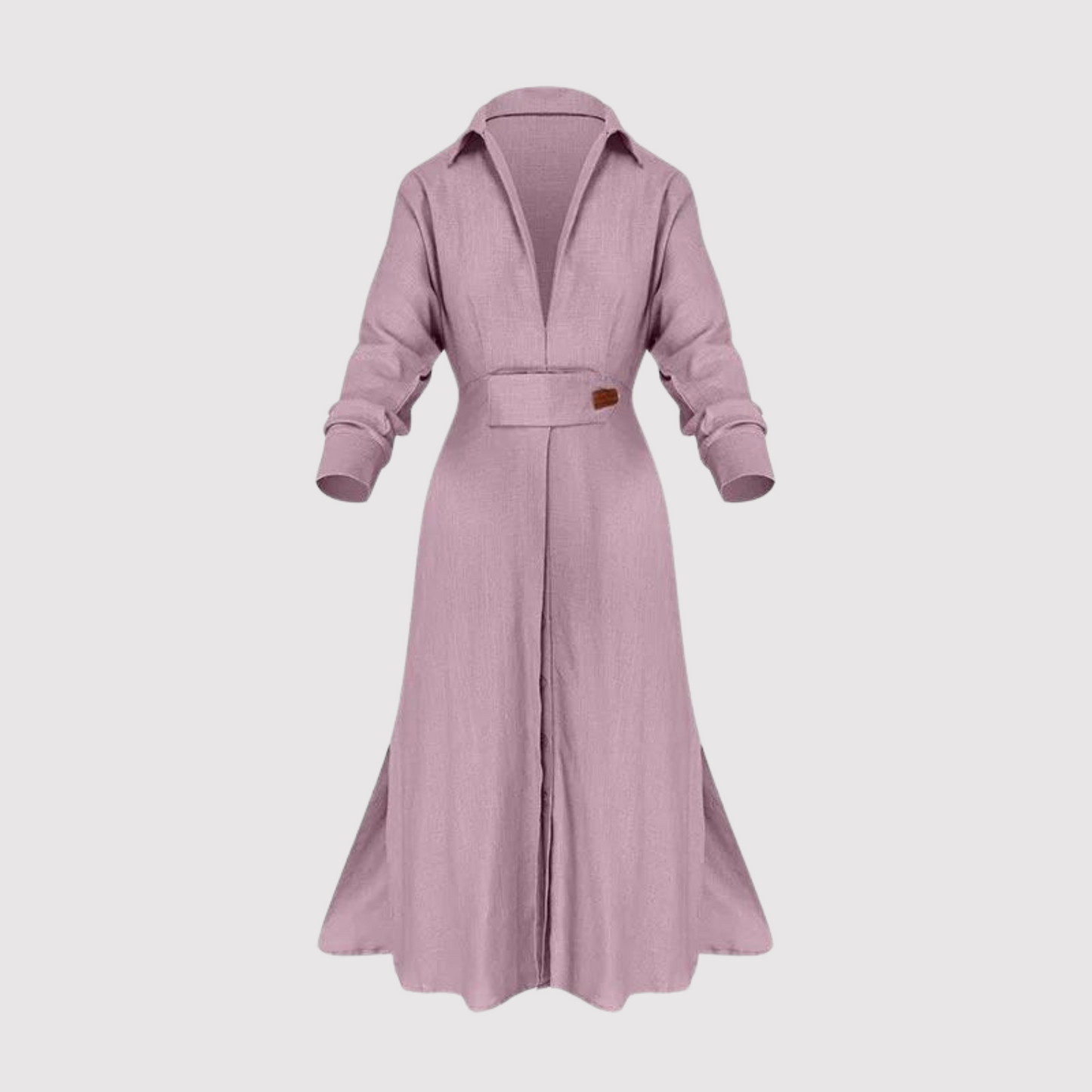 Elegantes Damen-Langarmkleid von Sophie mit Seitenschlitz