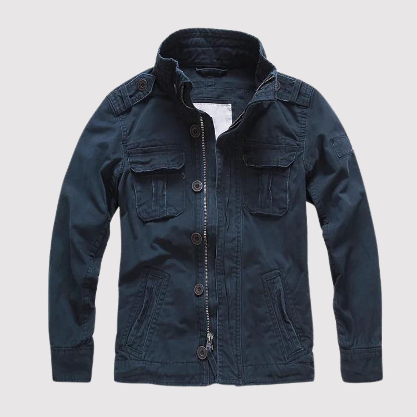 ModeGeist | Retro Jeansjacke mit Mehreren Taschen