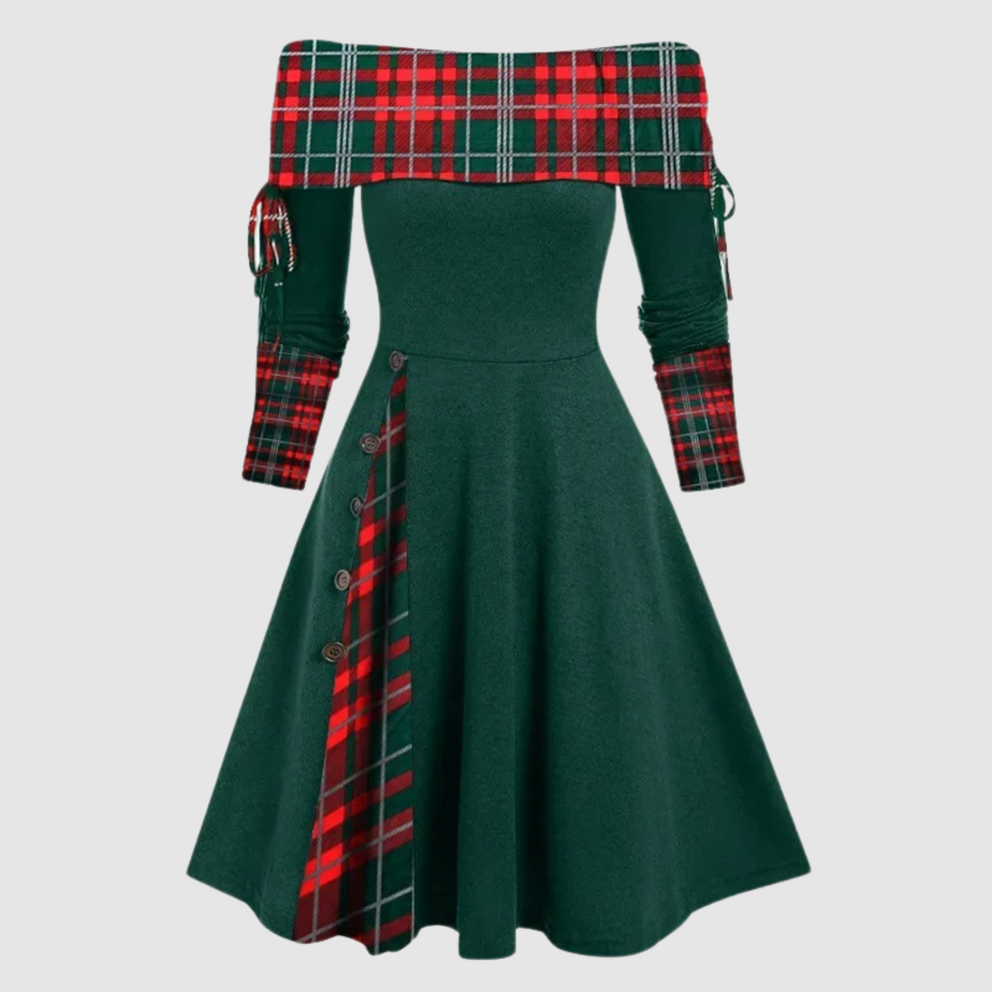 ModeGeist | Off Shoulder Langarm Winterkleid