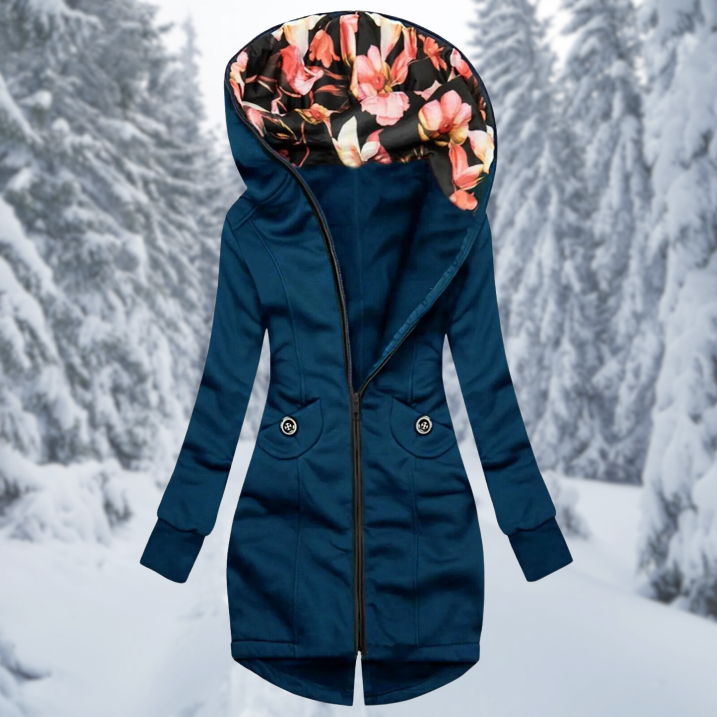 Blumen-Kapuzenjacke Ingrid