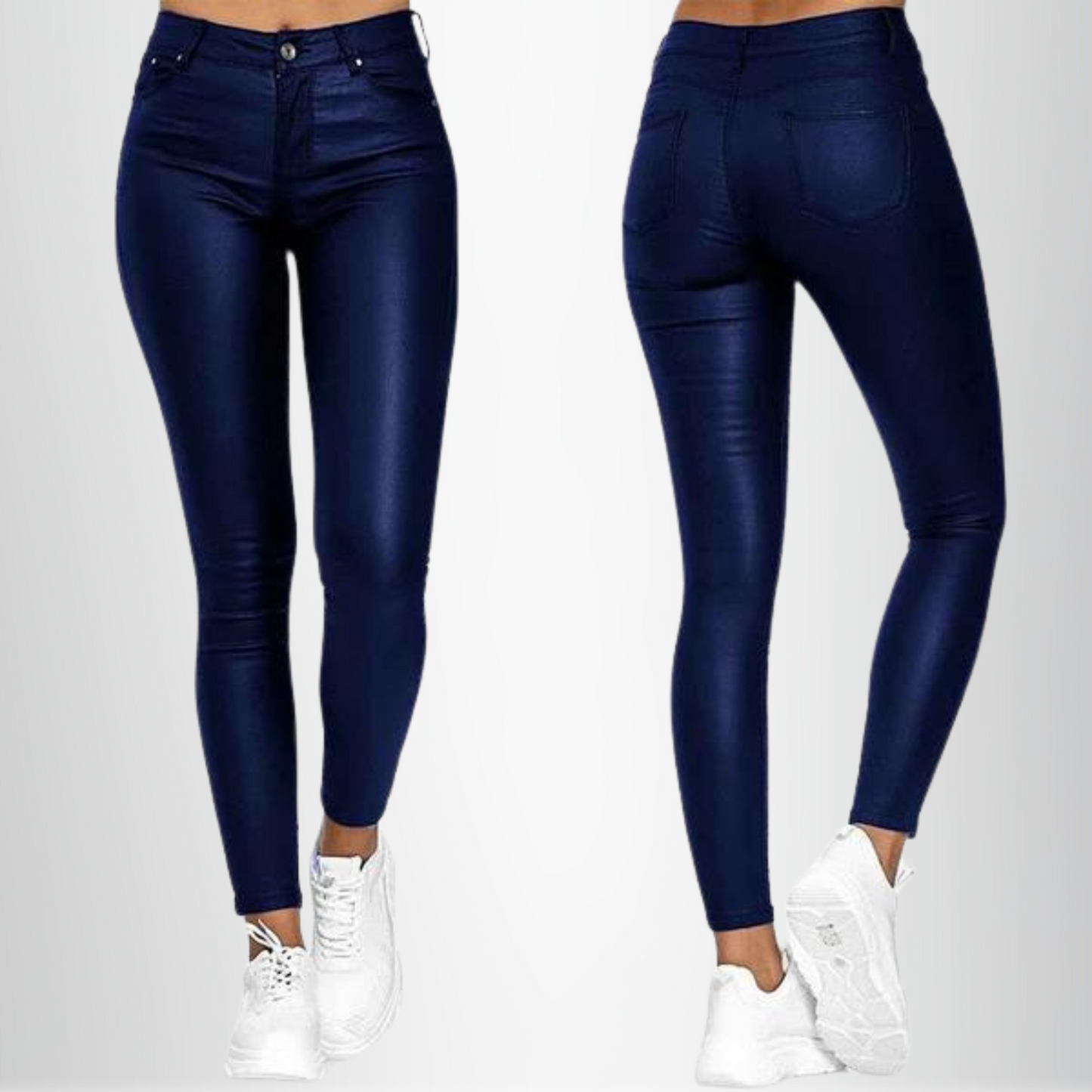 Aurelia Leder-Stretchhose