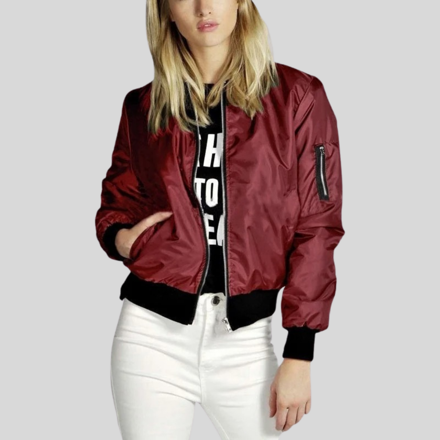 ModeGeist | Bomber-Übergangsjacke Langarm