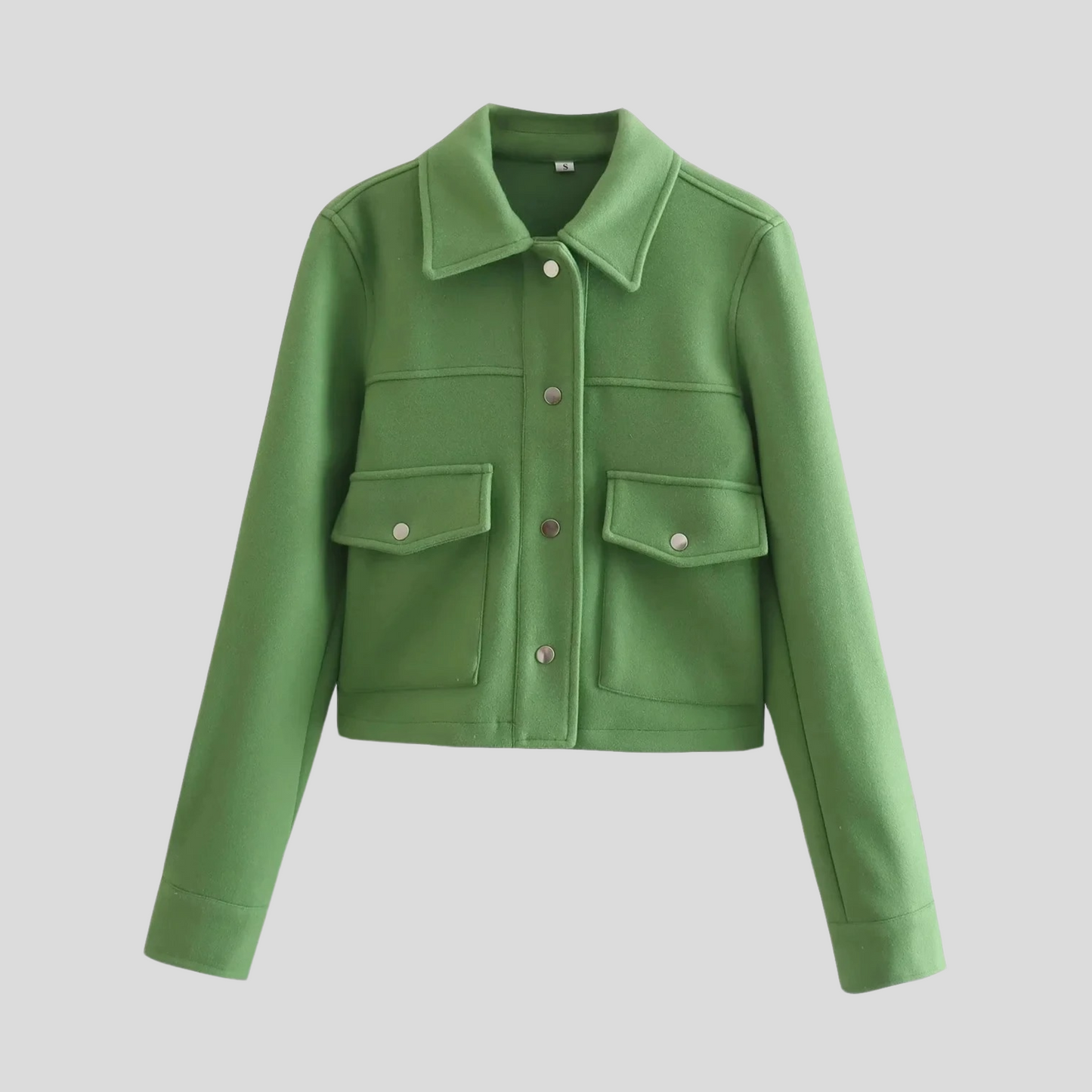 ModeGeist | Damen Button Langarmmantel