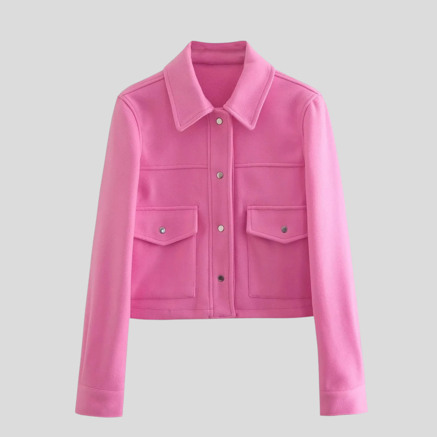 ModeGeist | Damen Button Langarmmantel