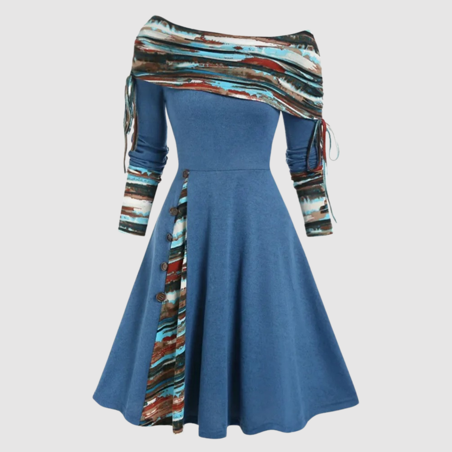 ModeGeist | Off Shoulder Langarm Winterkleid
