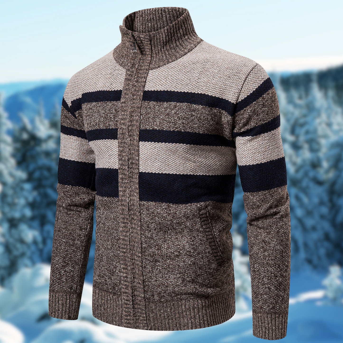 ModeGeist | Herren Gestreifter Pullover