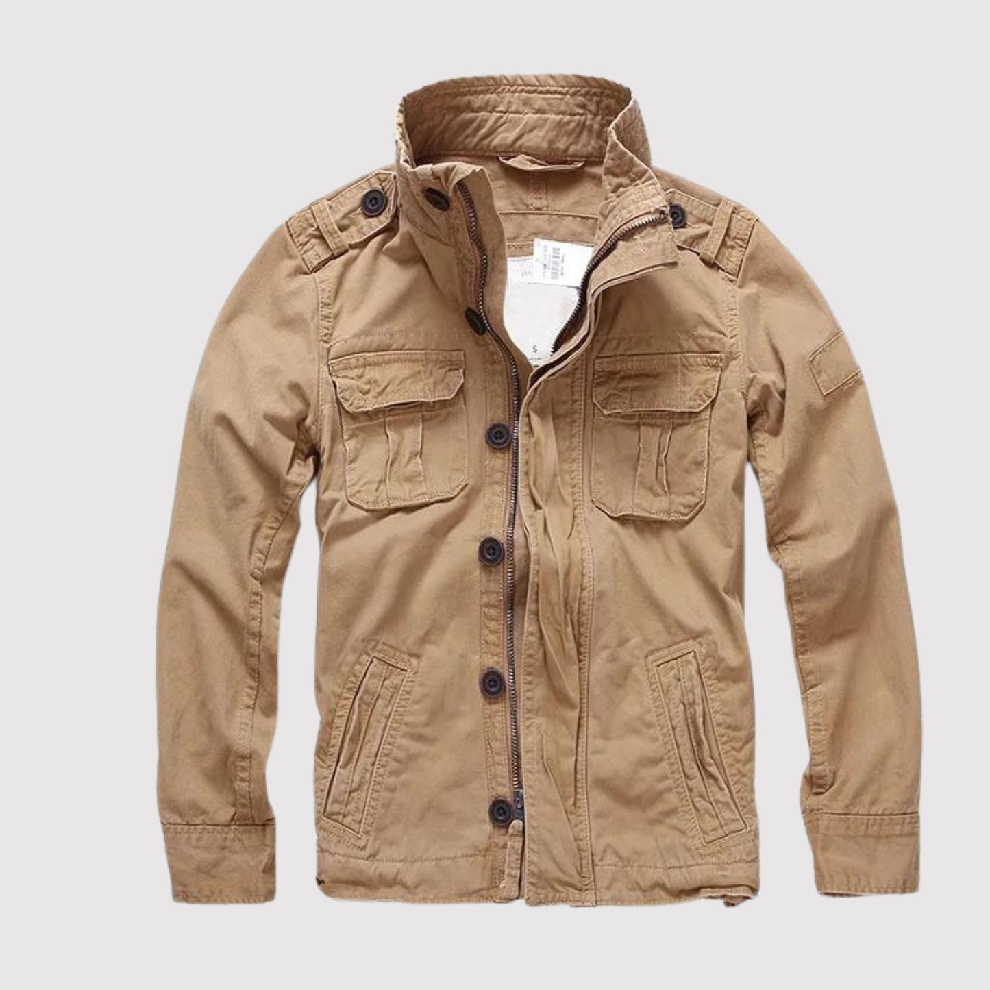 ModeGeist | Retro Jeansjacke mit Mehreren Taschen