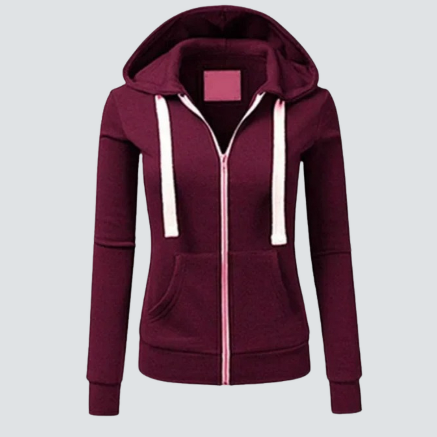 ModeGeist | Woll Kapuzenpullover mit Kordelzug und Reißverschluss
