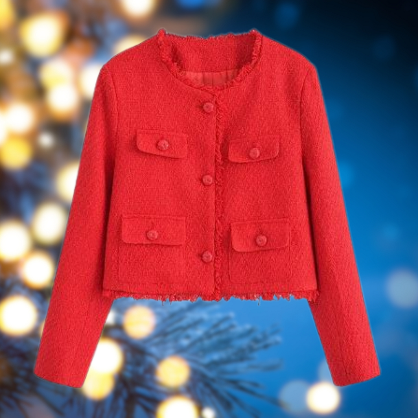 Elegant Daphne Cropped Jacket