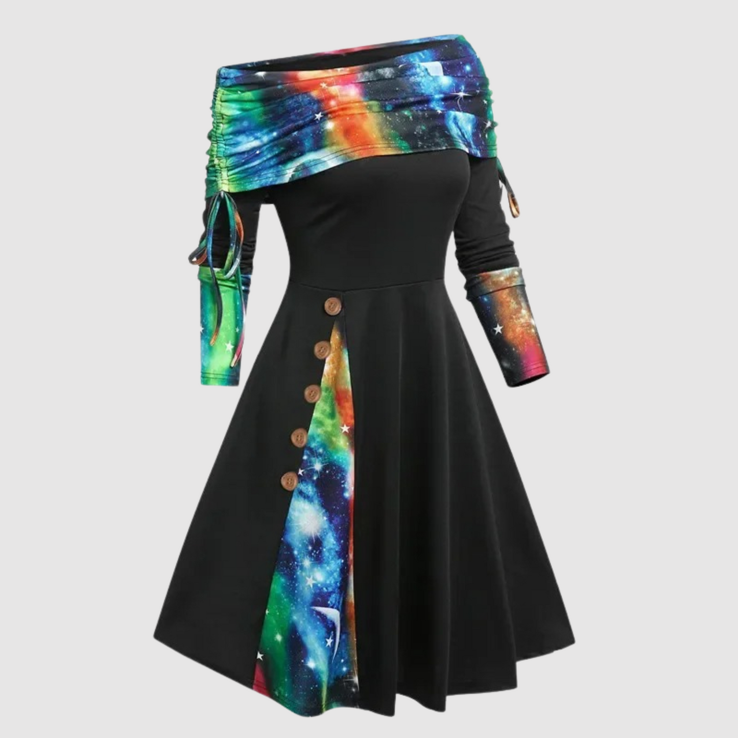 ModeGeist | Off Shoulder Langarm Winterkleid