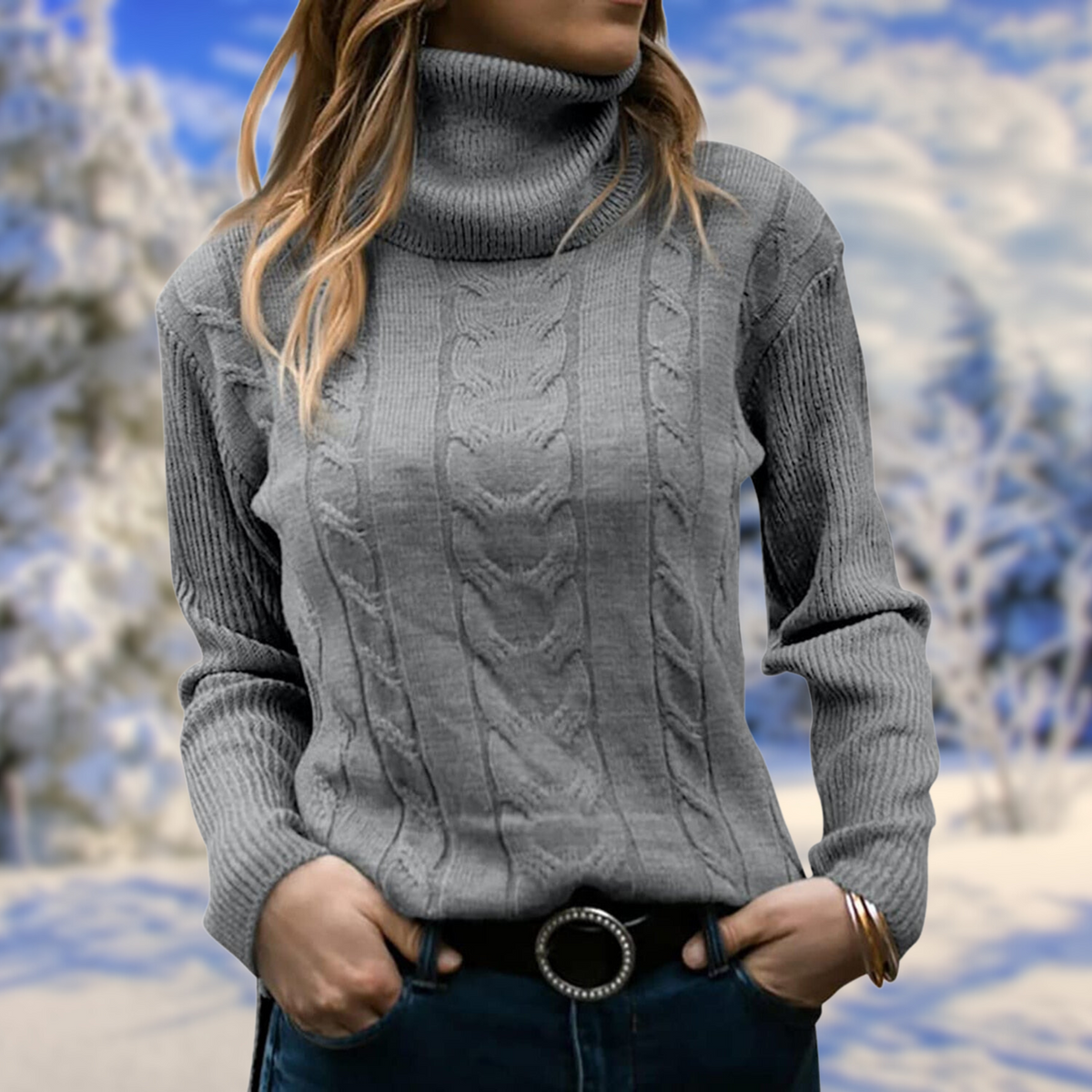 Agnes Rollneck Sweater
